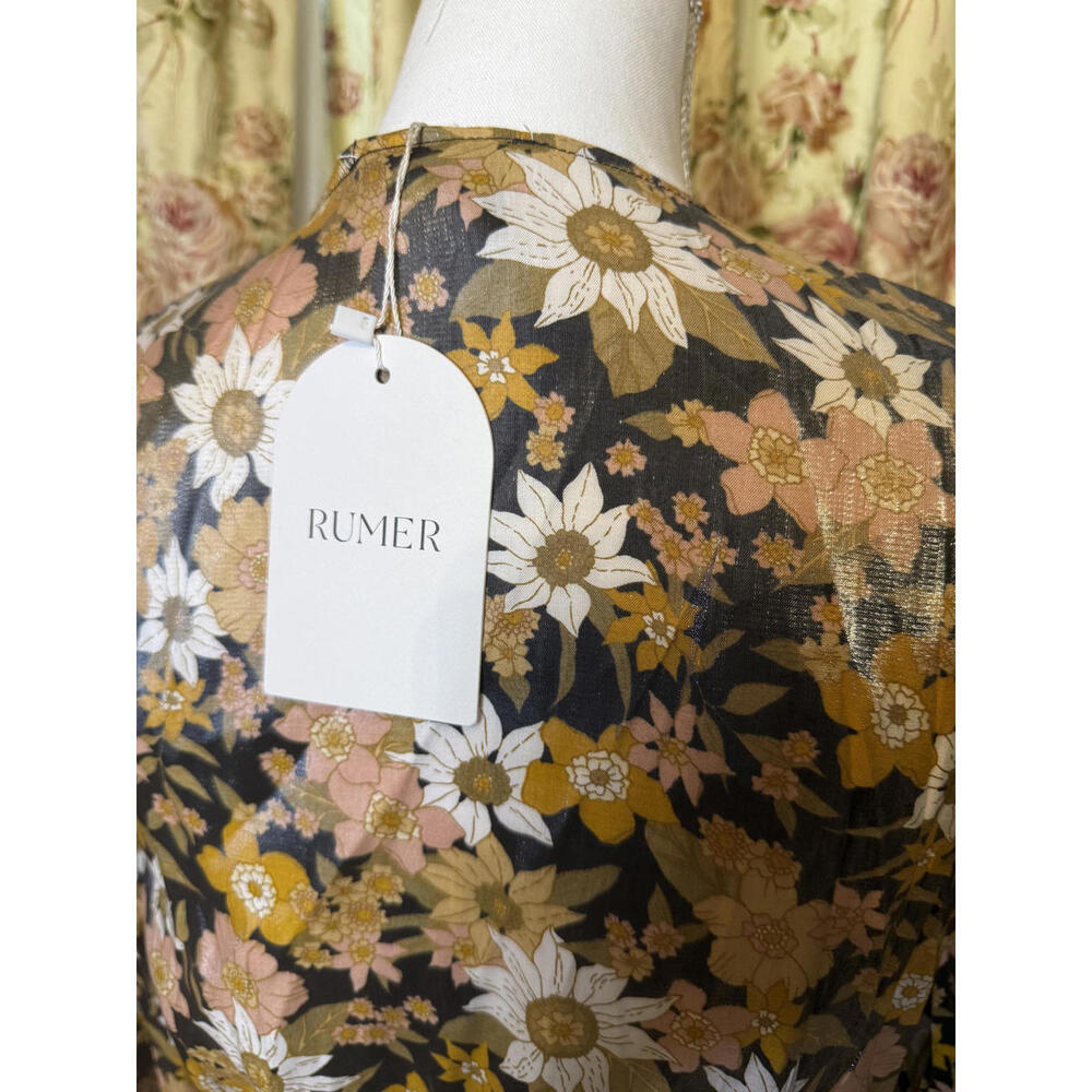 Rumer Paloma Maxi Floral Duster Size Small - Picture 3 of 4